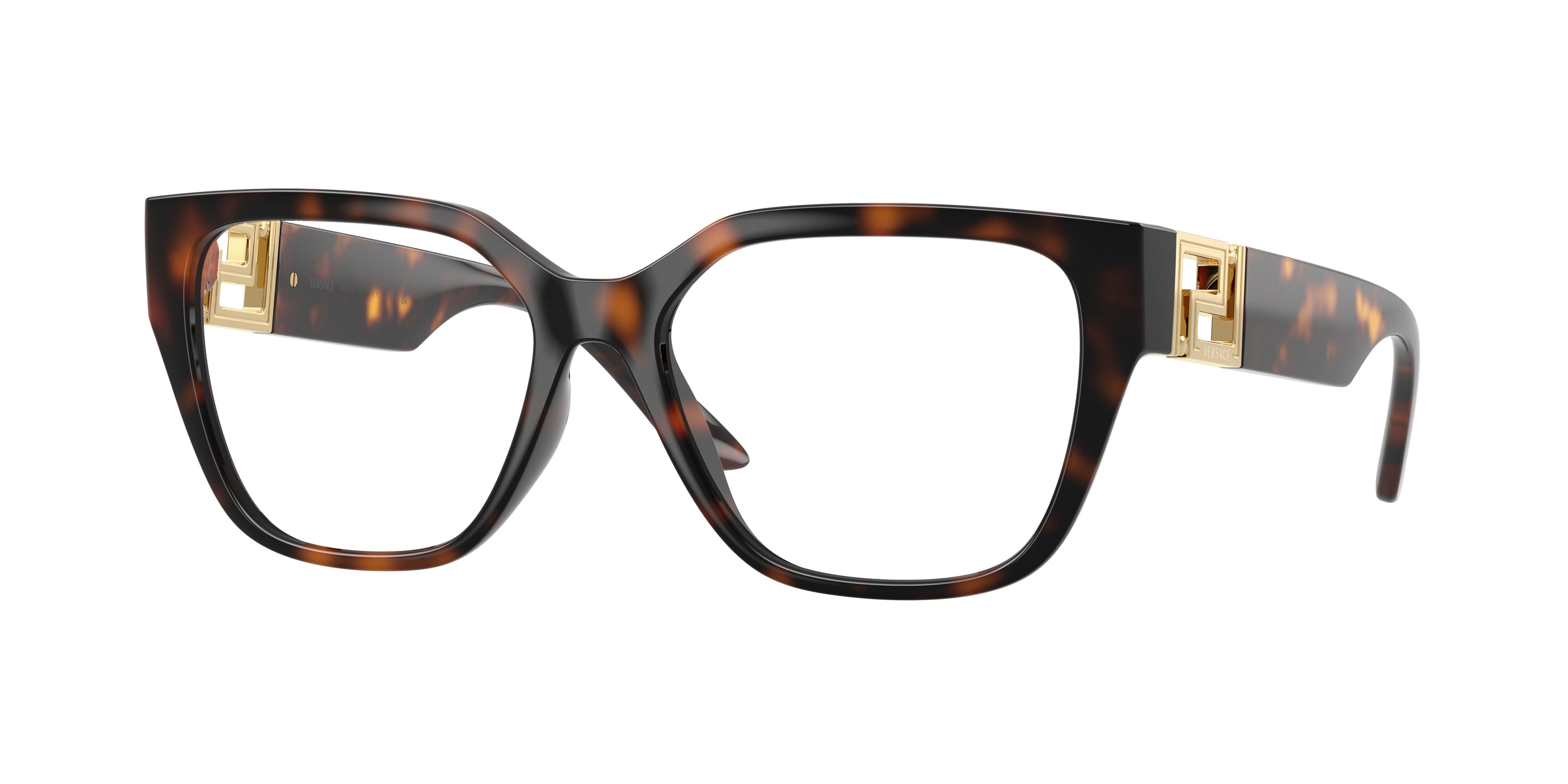 VERSACE 0VE3387U HAVANA square glasses by VERSACE