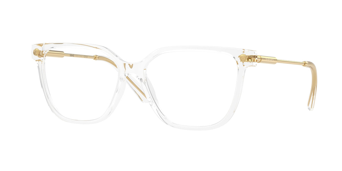VERSACE 0VE3388U TRANSPARENT CRYSTAL square glasses by VERSACE