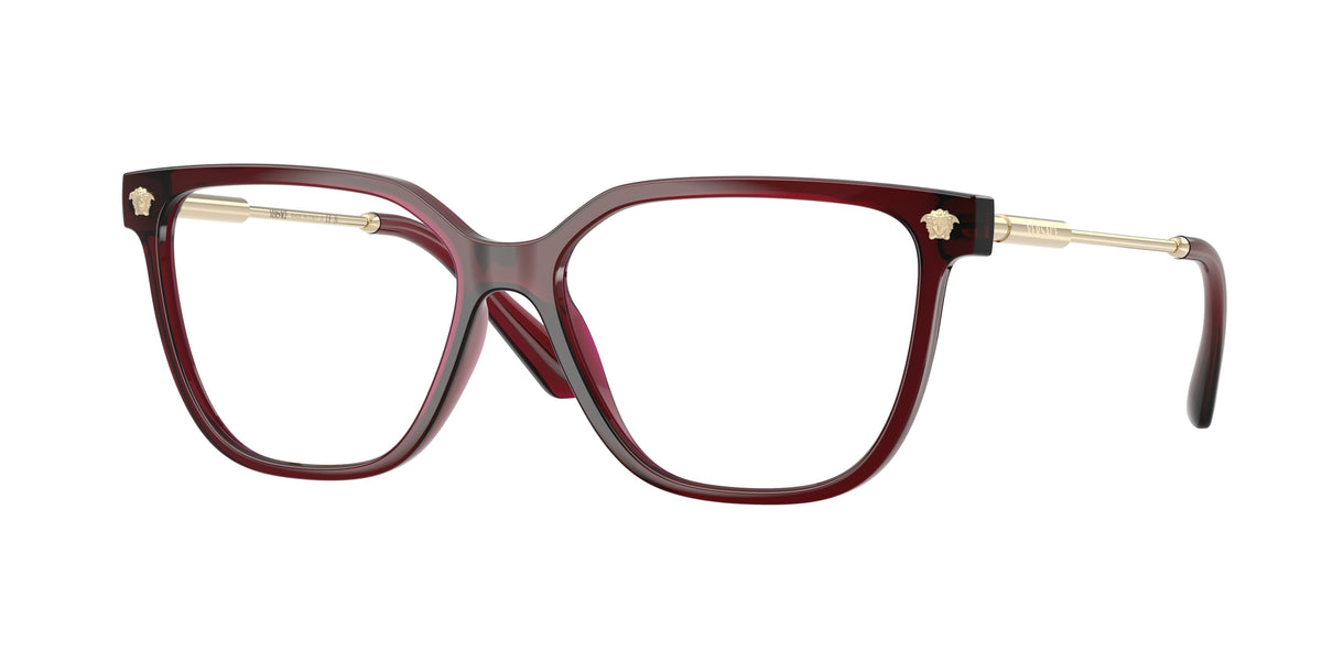 VERSACE 0VE3388U CHERRY TRANSPARENT square glasses by VERSACE