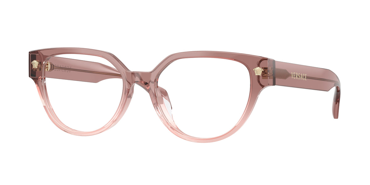 VERSACE 0VE3394D BROWN GRADIENT PINK cat eye glasses by VERSACE