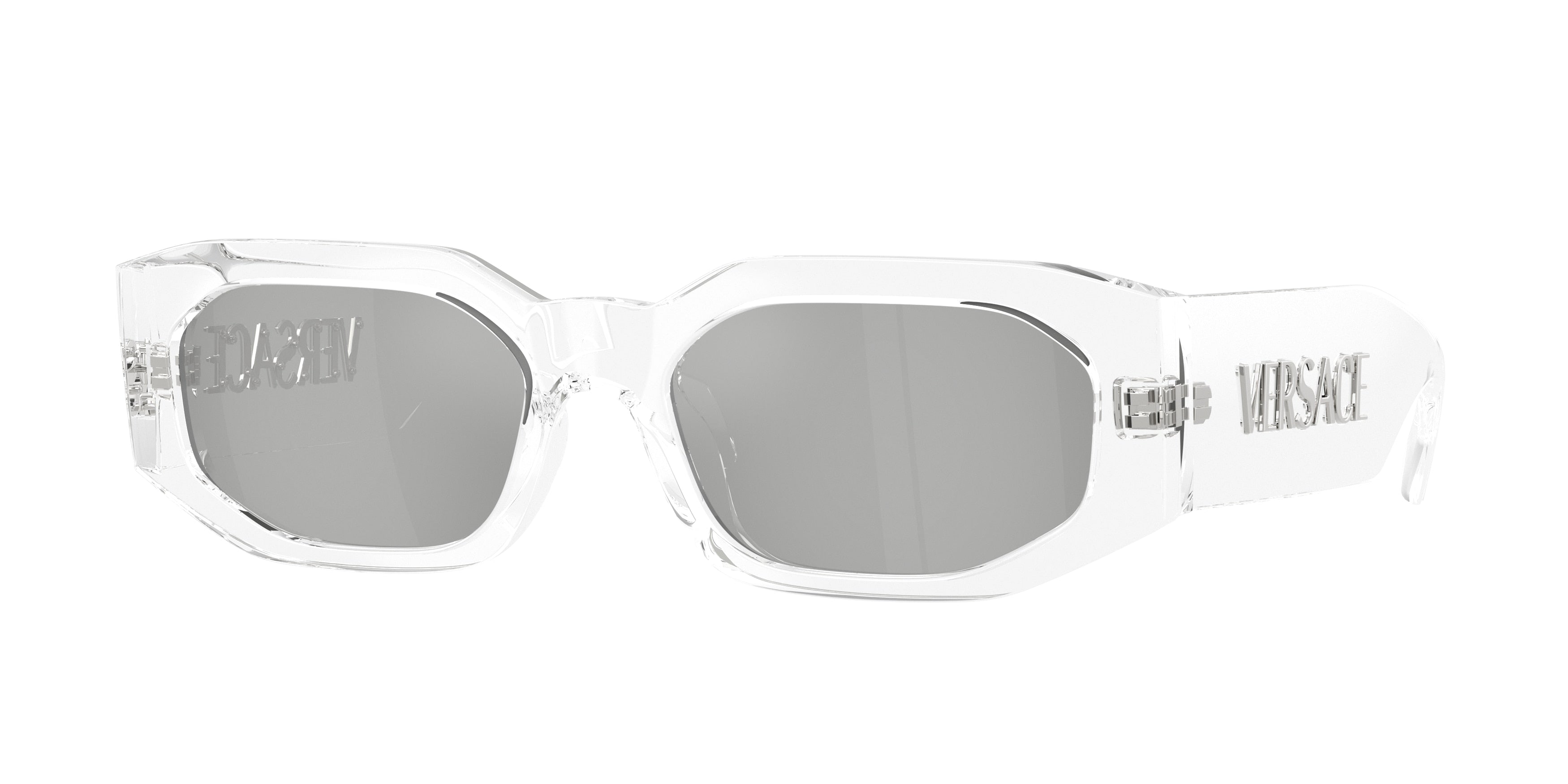 VERSACE 0VE4489U TRANSPARENT irregular sunglasses by VERSACE