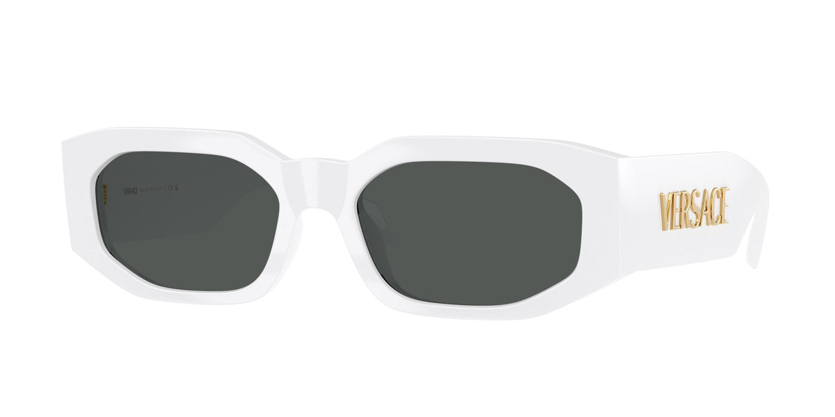 VERSACE 0VE4489U WHITE irregular sunglasses by VERSACE