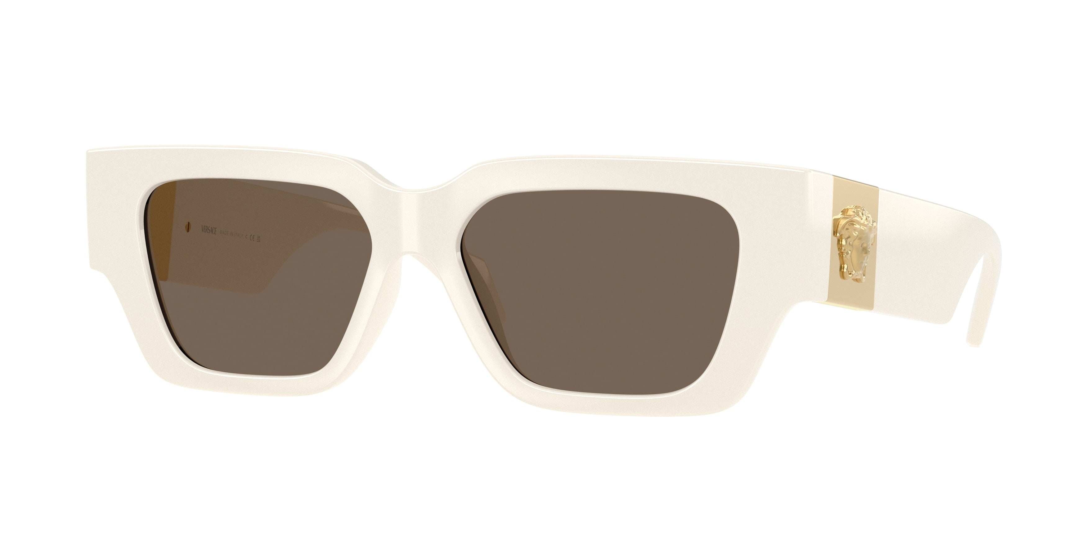 VERSACE 0VE4497U WHITE square sunglasses by VERSACE