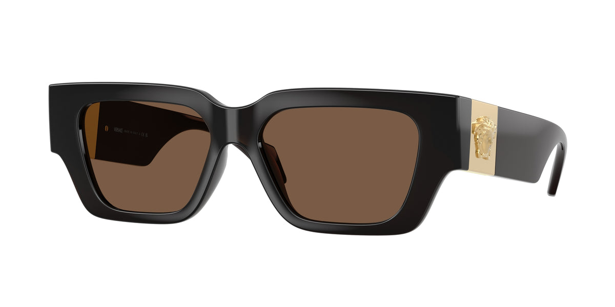 VERSACE 0VE4497U TRANSPARENT BROWN square sunglasses by VERSACE