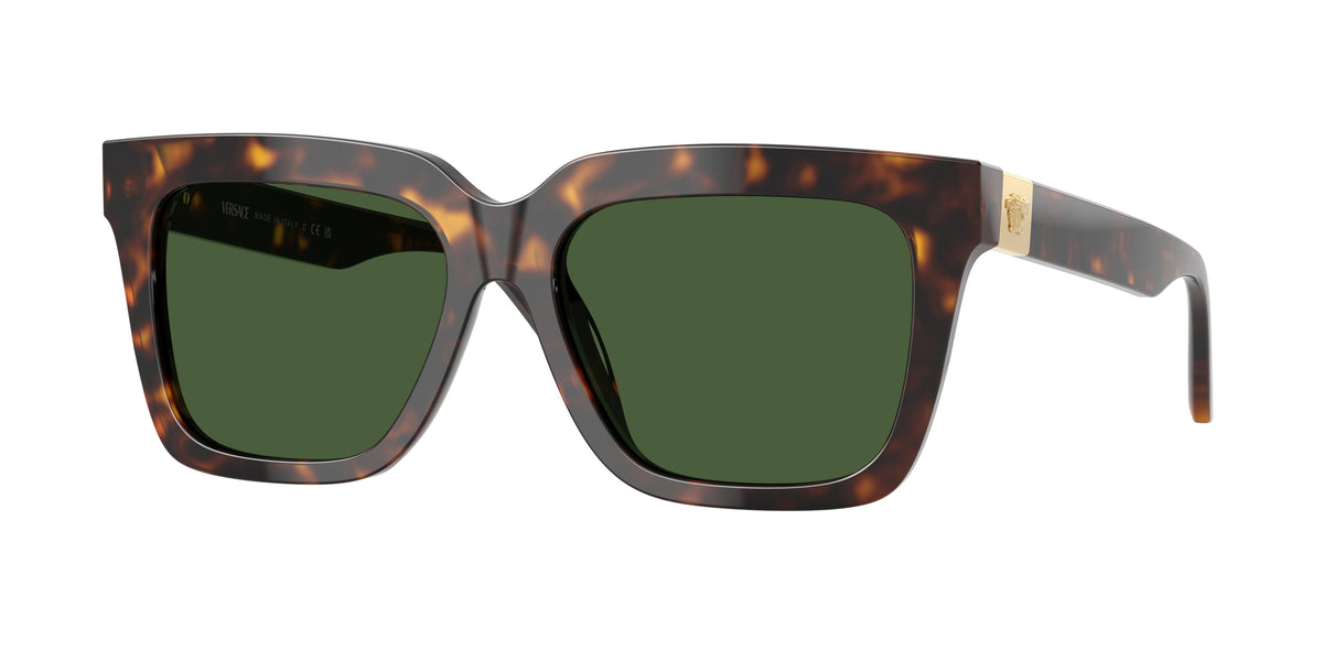 VERSACE 0VE4498 HAVANA square sunglasses by VERSACE