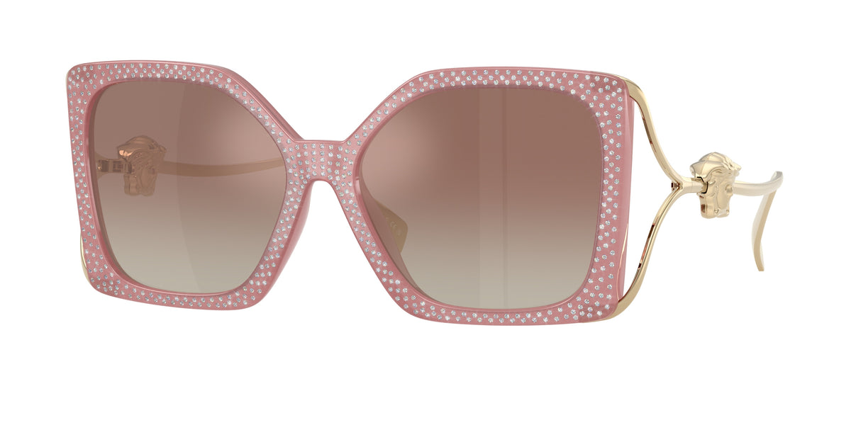 VERSACE 0VE4502U PINK STRASS CRYSTAL square sunglasses by VERSACE