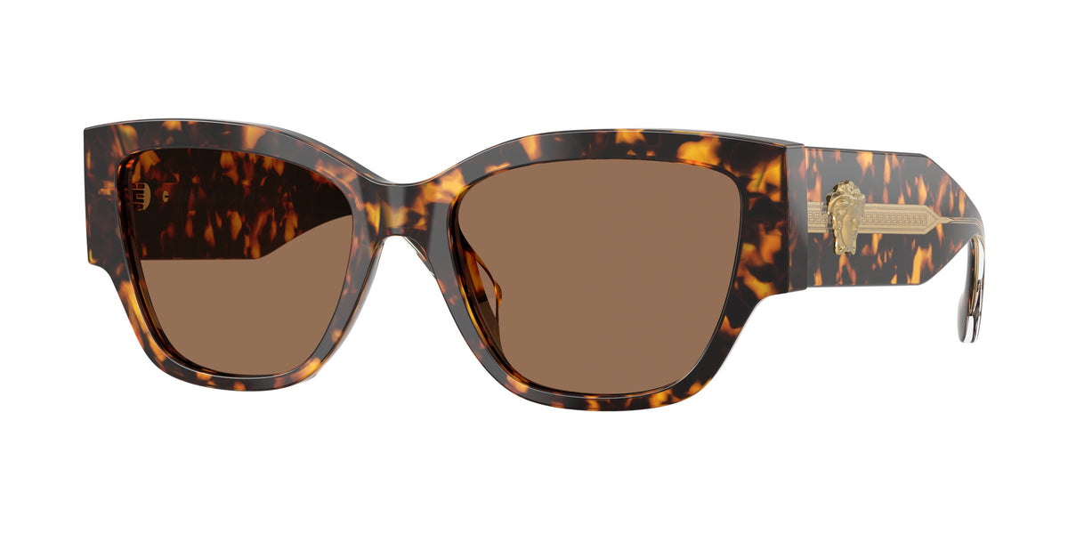 VERSACE 0VE4509U HAVANA YELLOW cat eye sunglasses by VERSACE