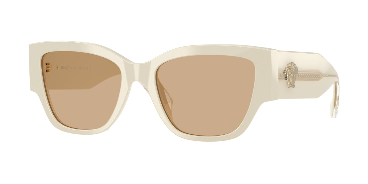 VERSACE 0VE4509U WHITE TALC cat eye sunglasses by VERSACE