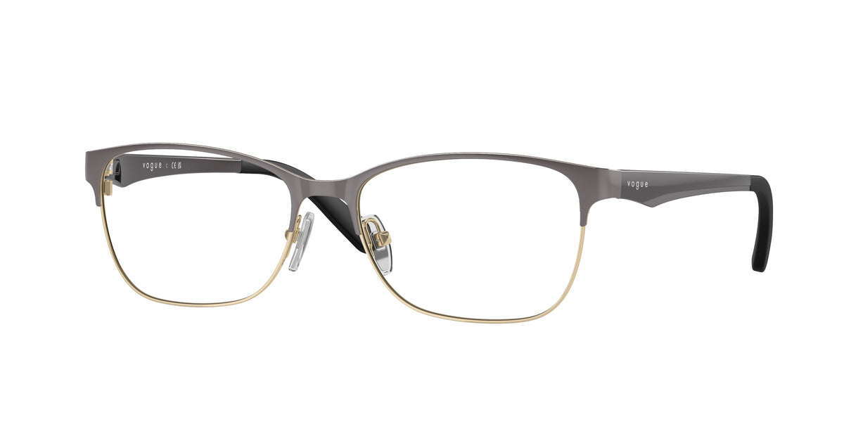 VOGUE 0VO3940 TOP DARK GREY/PALE GOLD square glasses by VOGUE