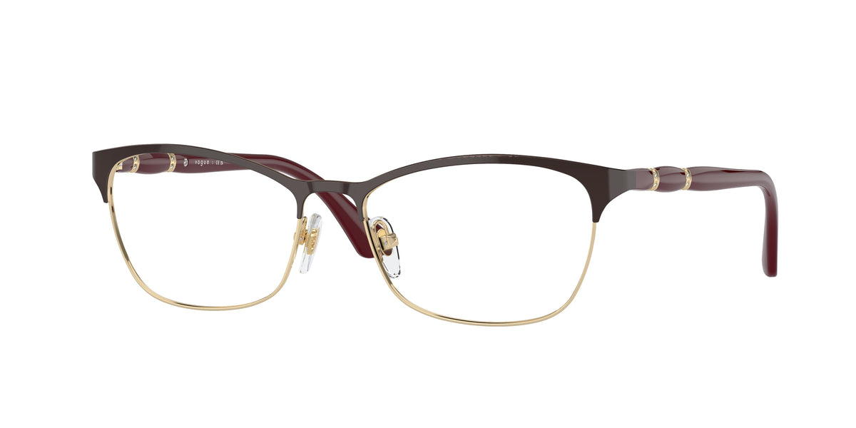 VOGUE 0VO3987B TOP BORDEAUX/PALE GOLD cat eye glasses by VOGUE