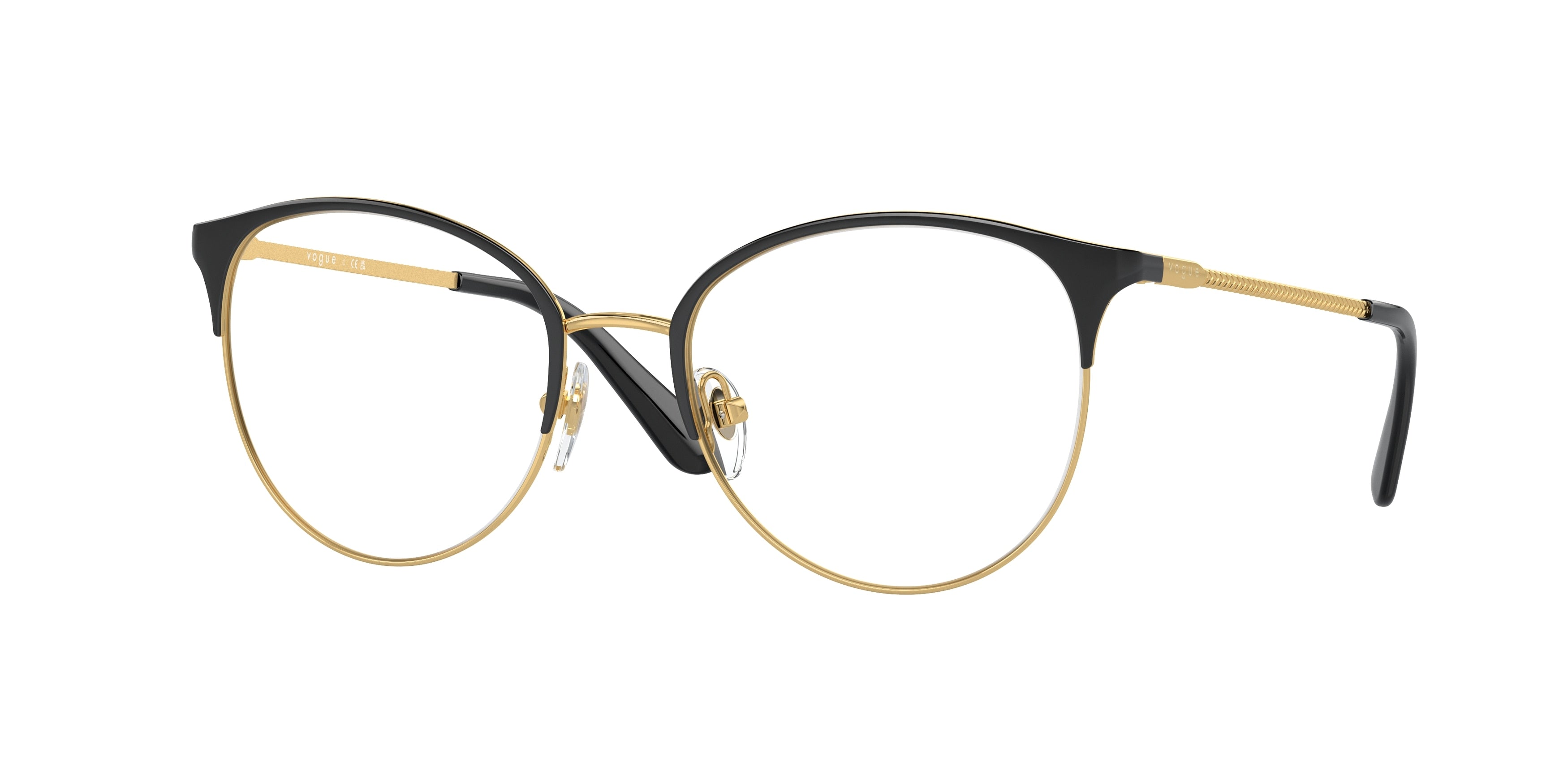 VOGUE 0VO4108 TOP BLACK/GOLD phantos glasses by VOGUE