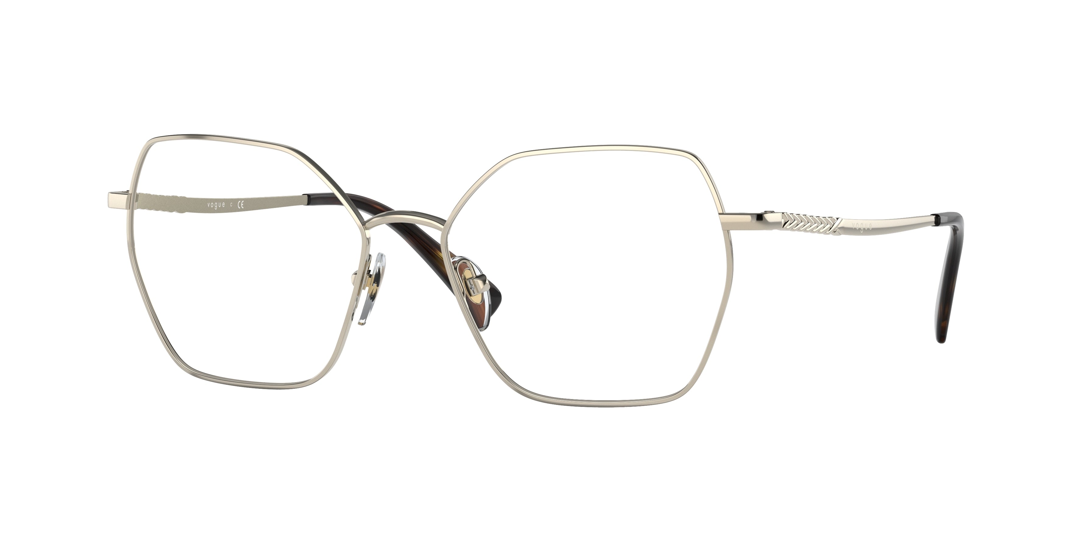 VOGUE 0VO4196 PALE GOLD irregular glasses by VOGUE