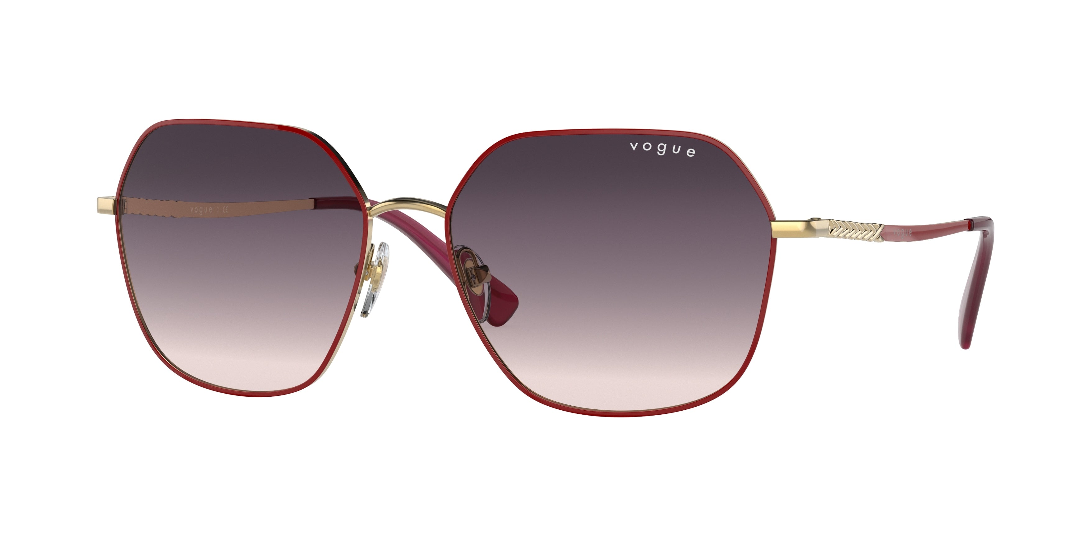 VOGUE 0VO4198S TOP RED/GOLD irregular sunglasses by VOGUE