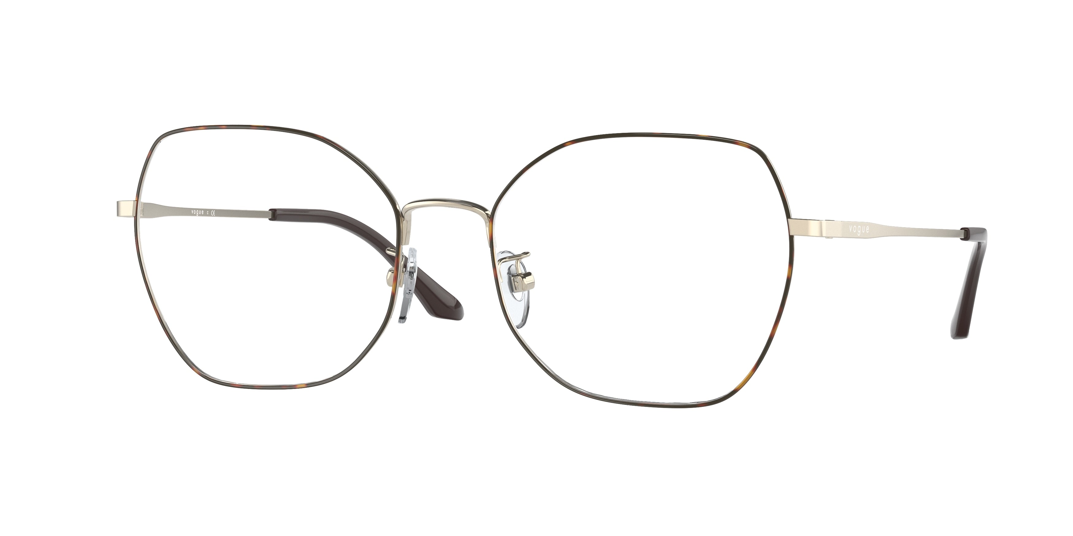 VOGUE 0VO4201D TOP HAVANA/PALE GOLD butterfly glasses by VOGUE
