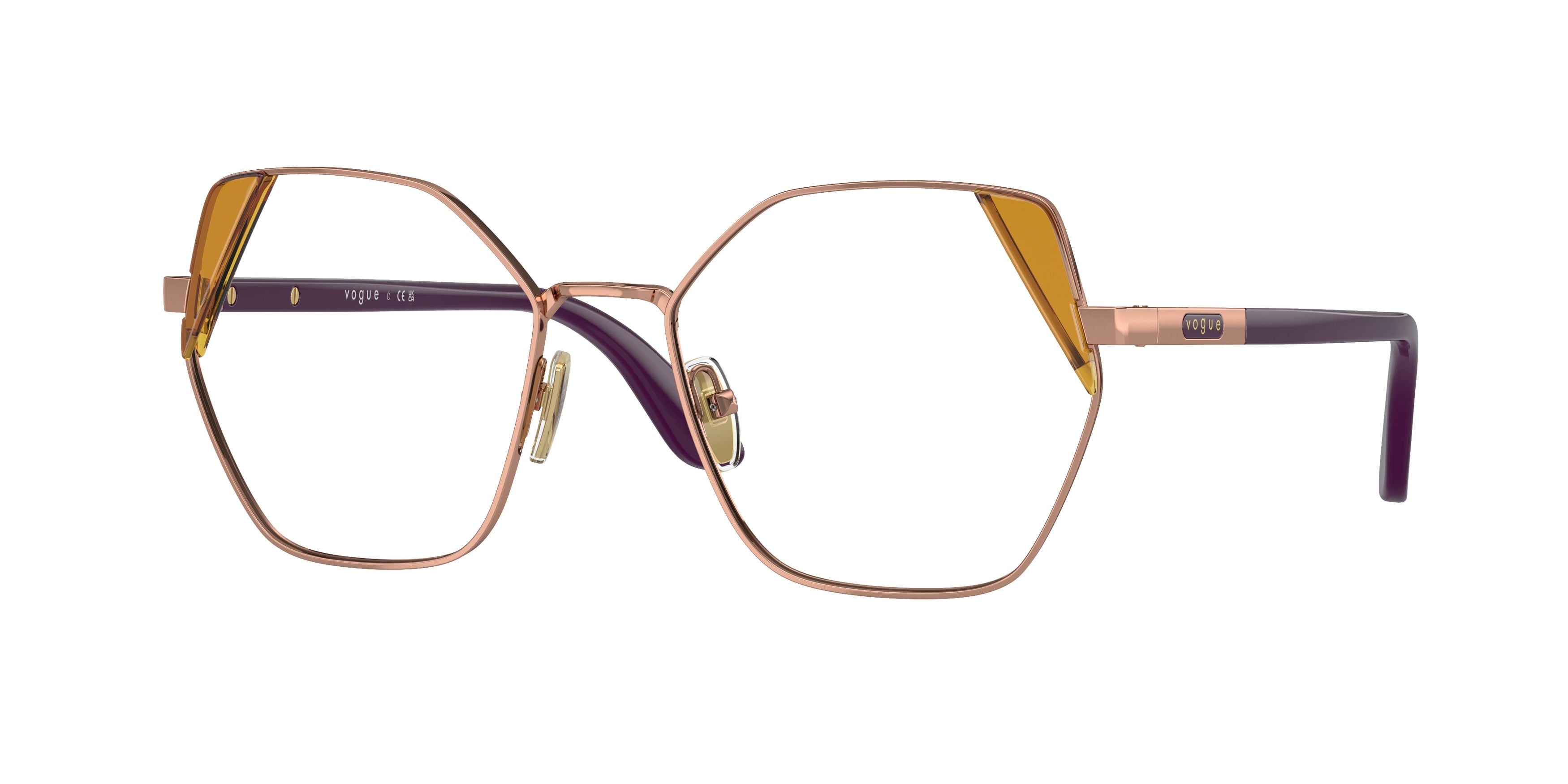VOGUE 0VO4270 ROSE GOLD irregular glasses by VOGUE