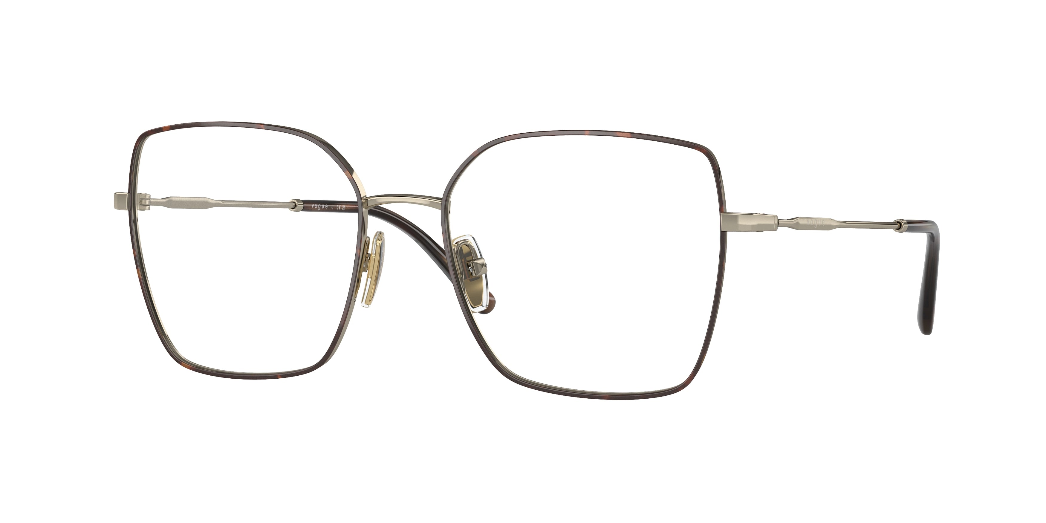 VOGUE 0VO4274 TOP HAVANA/PALE GOLD irregular glasses by VOGUE