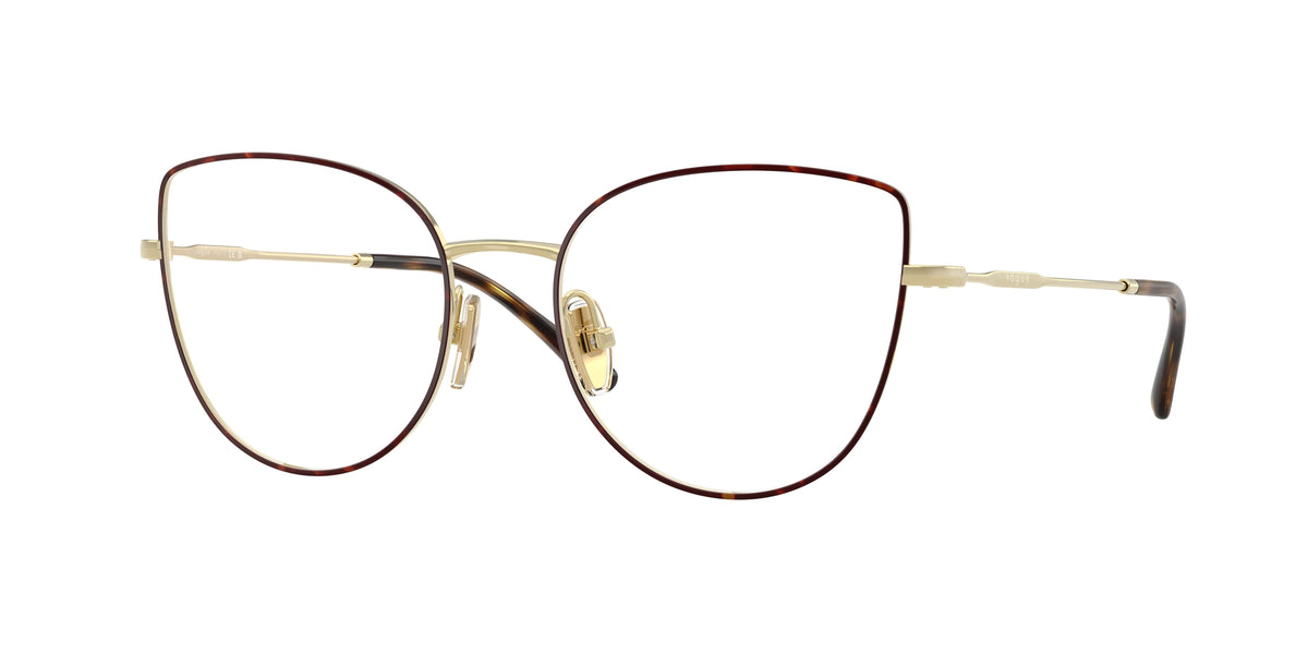 VOGUE 0VO4298T TOP HAVANA/LIGHT GOLD cat eye glasses by VOGUE
