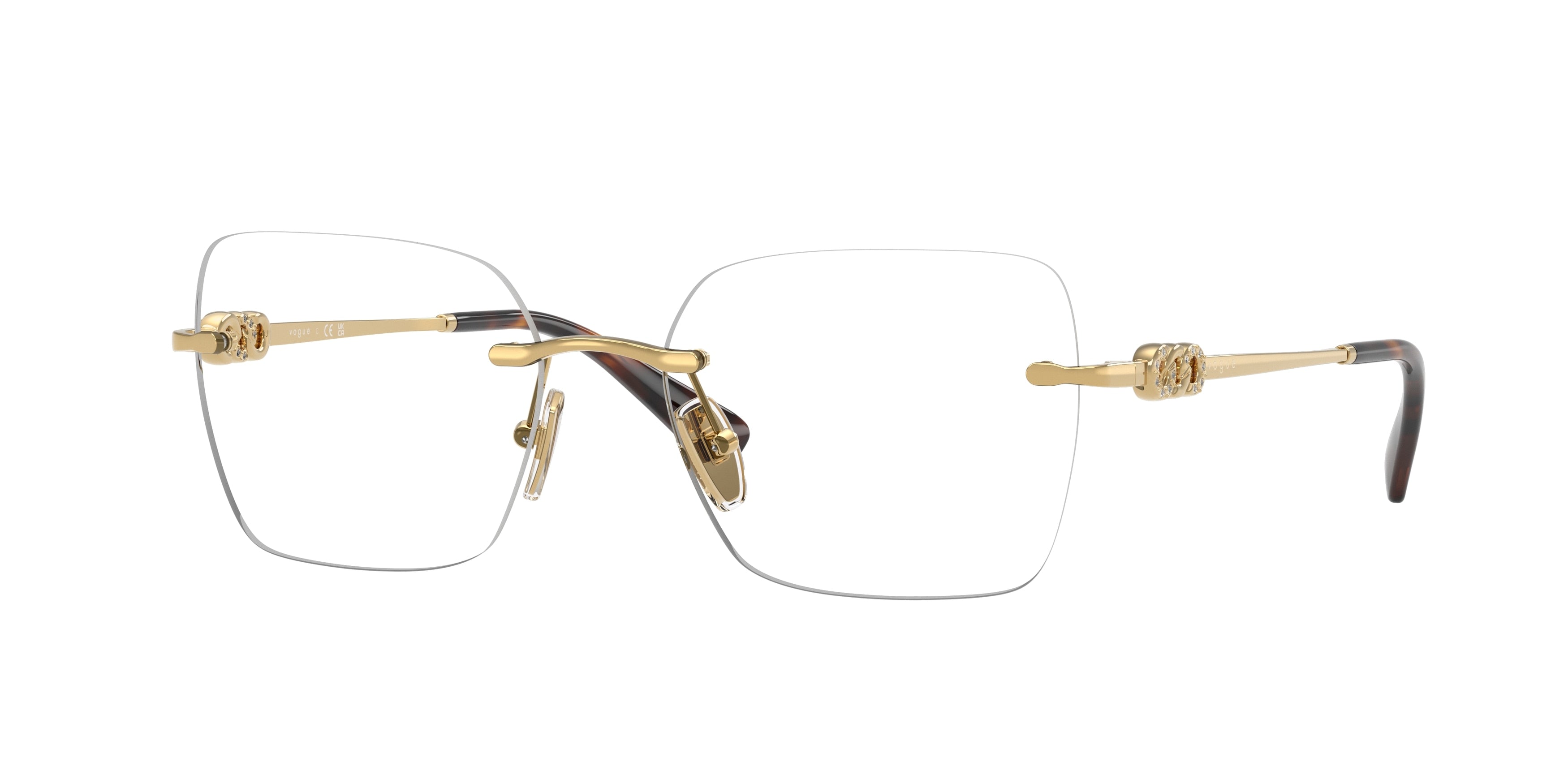 VOGUE 0VO4320B GOLD square glasses by VOGUE