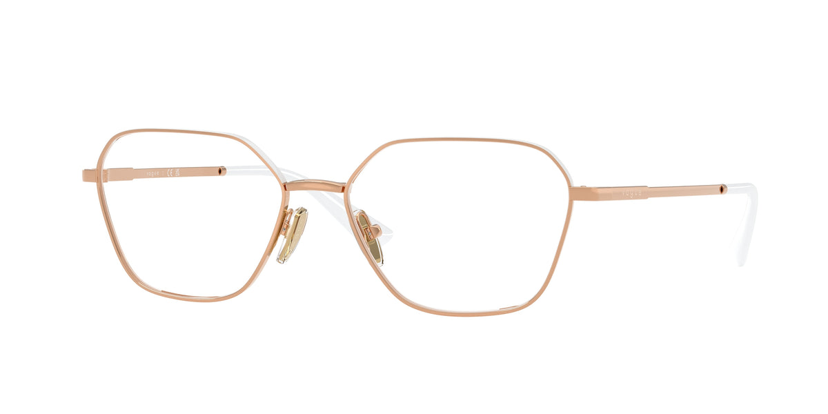 VOGUE 0VO4334 ROSE GOLD/TOP WHITE irregular glasses by VOGUE