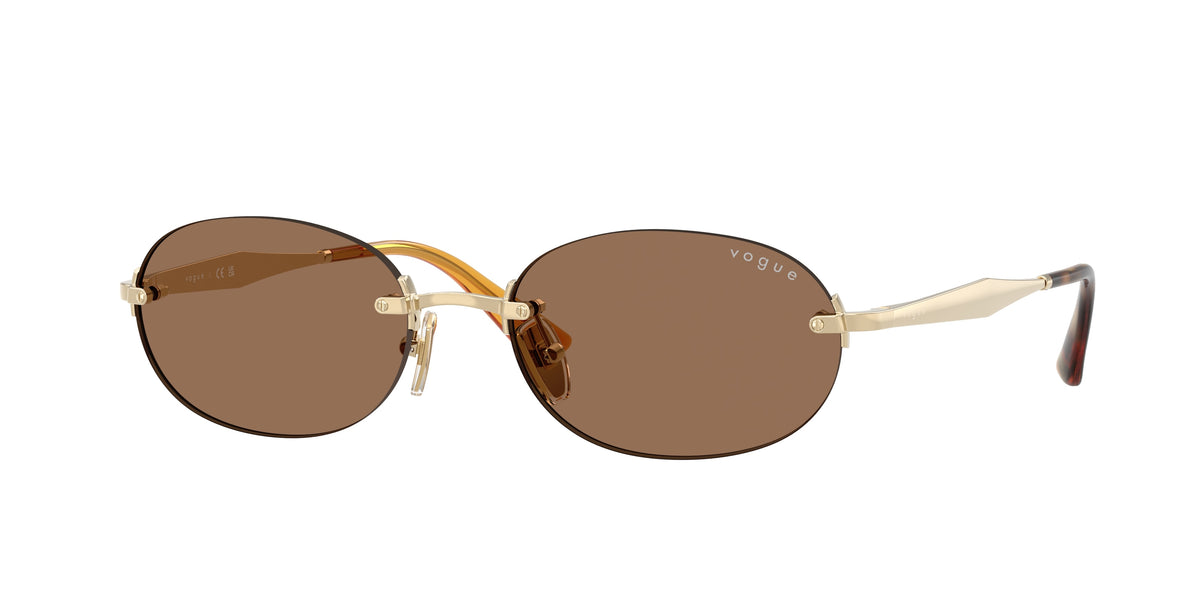VOGUE 0VO4342S PALE GOLD oval sunglasses by VOGUE