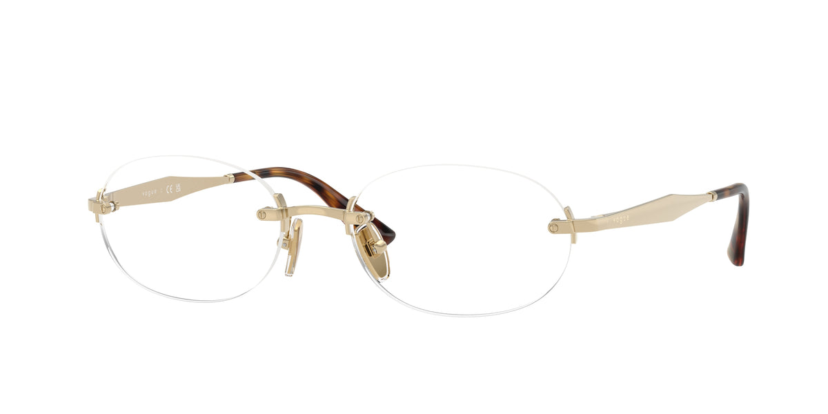 VOGUE 0VO4343 PALE GOLD oval glasses by VOGUE