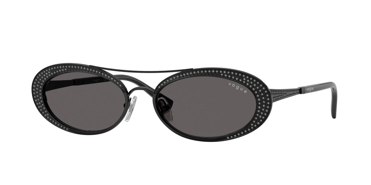 VOGUE 0VO4348SB BLACK oval sunglasses by VOGUE