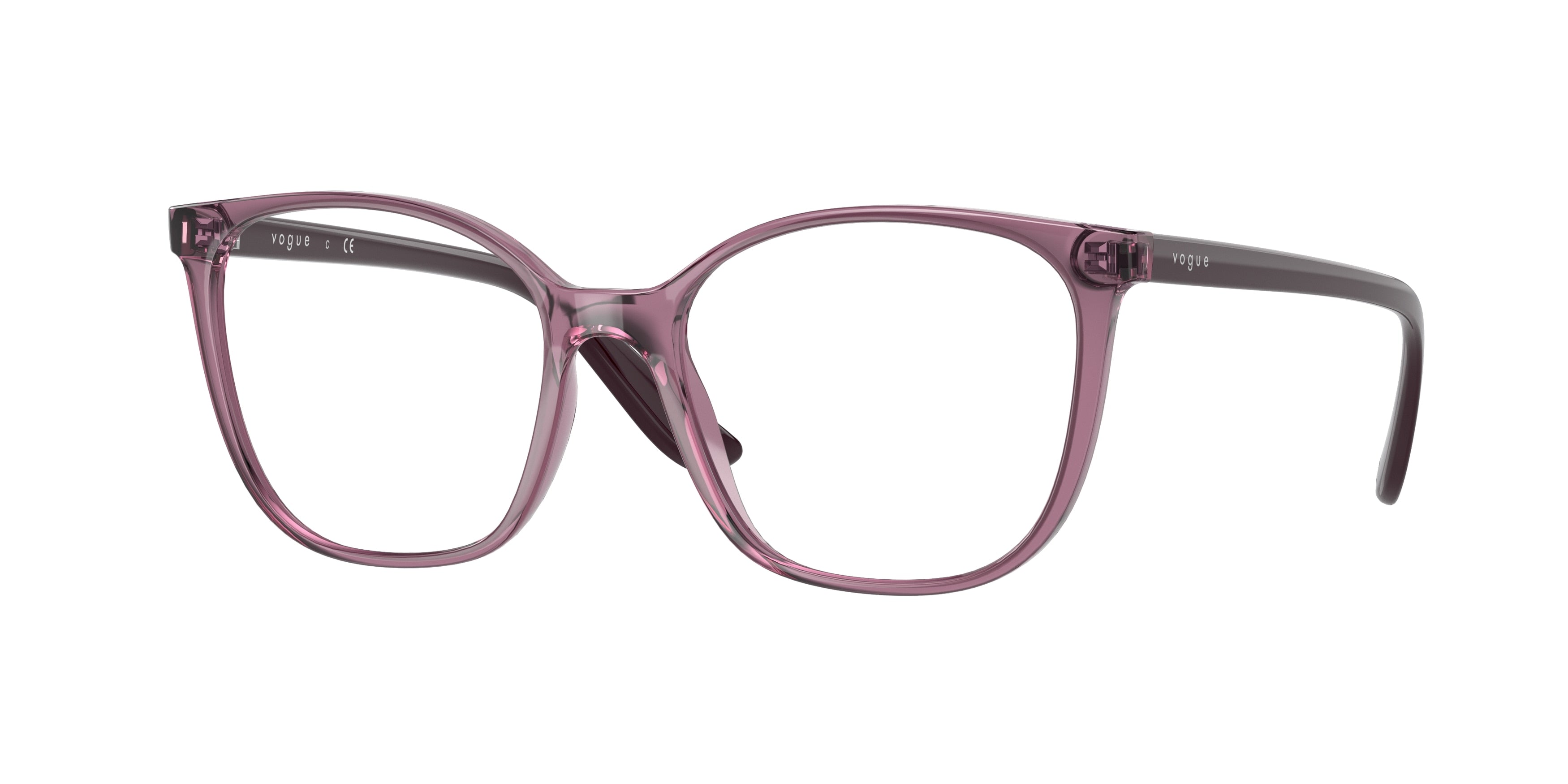 VOGUE 0VO5356 TRANSPARENT PURPLE rectangle glasses by VOGUE
