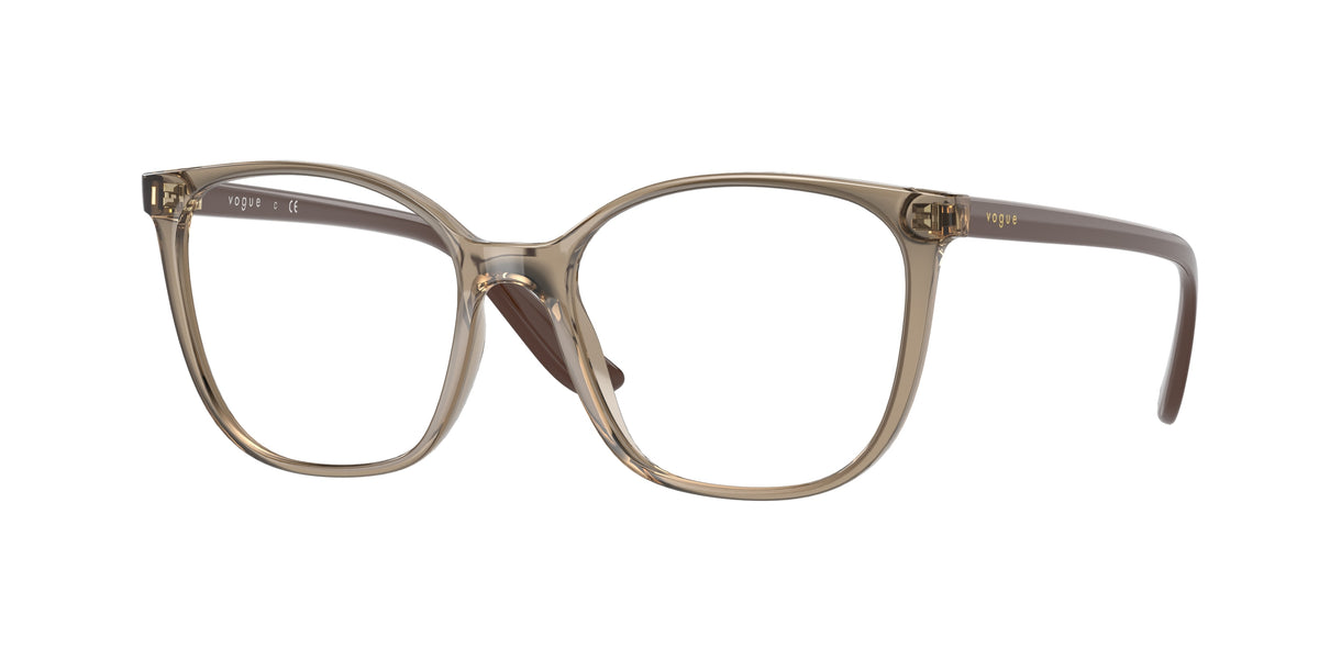 VOGUE 0VO5356 TRANSPARENT BROWN rectangle glasses by VOGUE