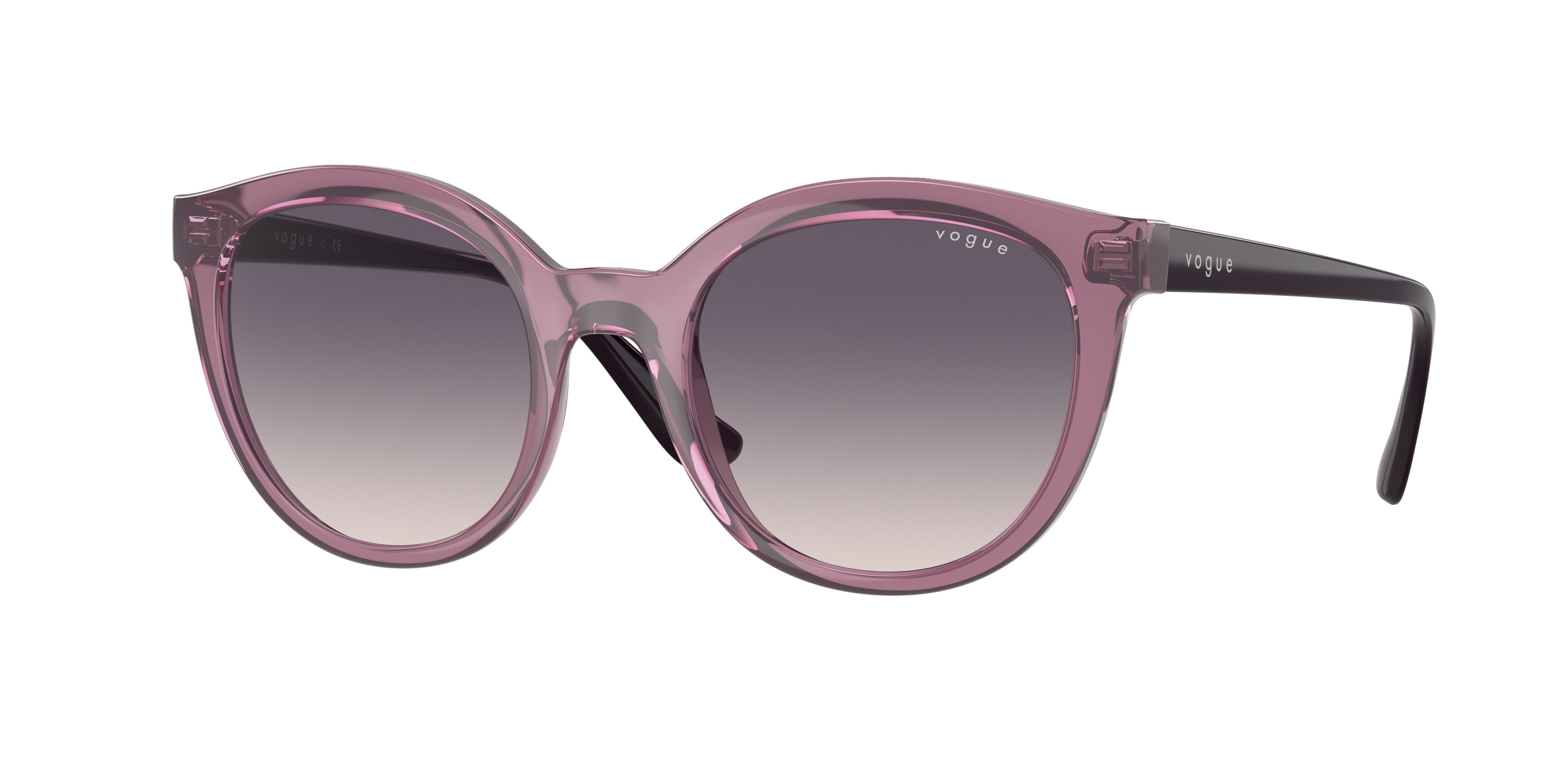VOGUE 0VO5427S TRANSPARENT PURPLE oval sunglasses by VOGUE