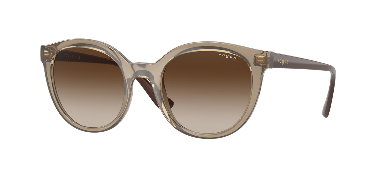 VOGUE 0VO5427S TRANSPARENT BROWN oval sunglasses by VOGUE