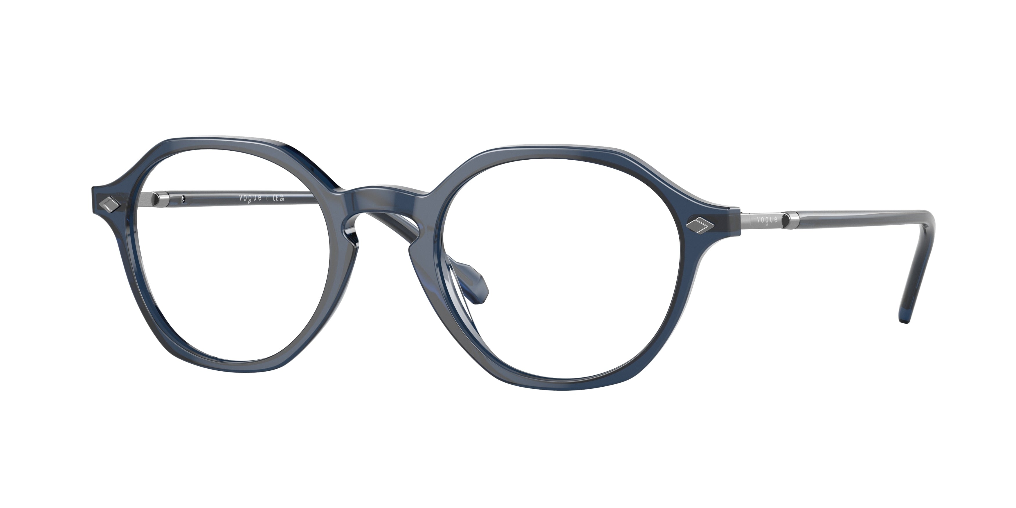 VOGUE 0VO5472 TRANSPARENT BLUE irregular glasses by VOGUE