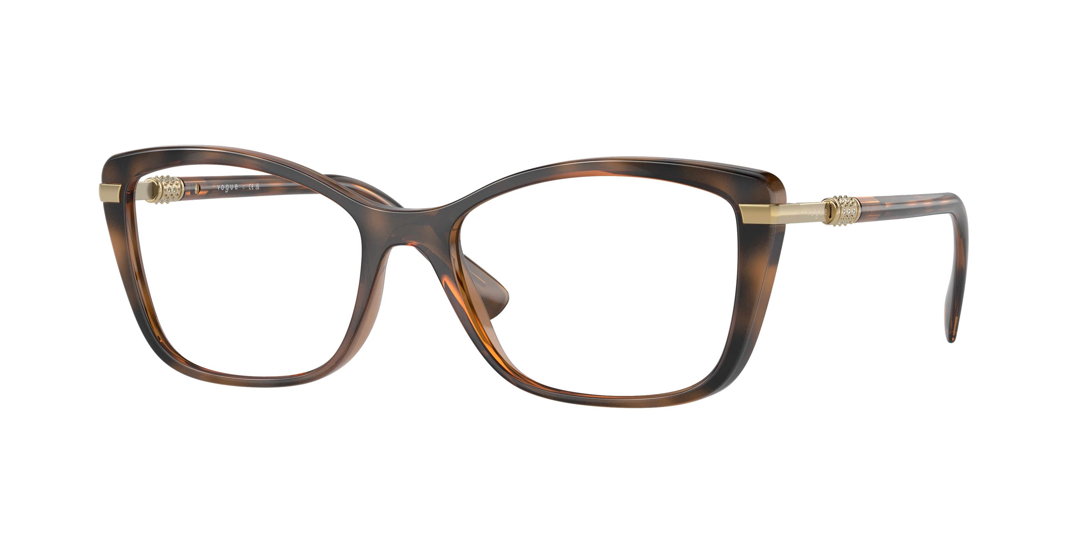 VOGUE 0VO5487B TOP HAVANA/LIGHT BROWN butterfly glasses by VOGUE