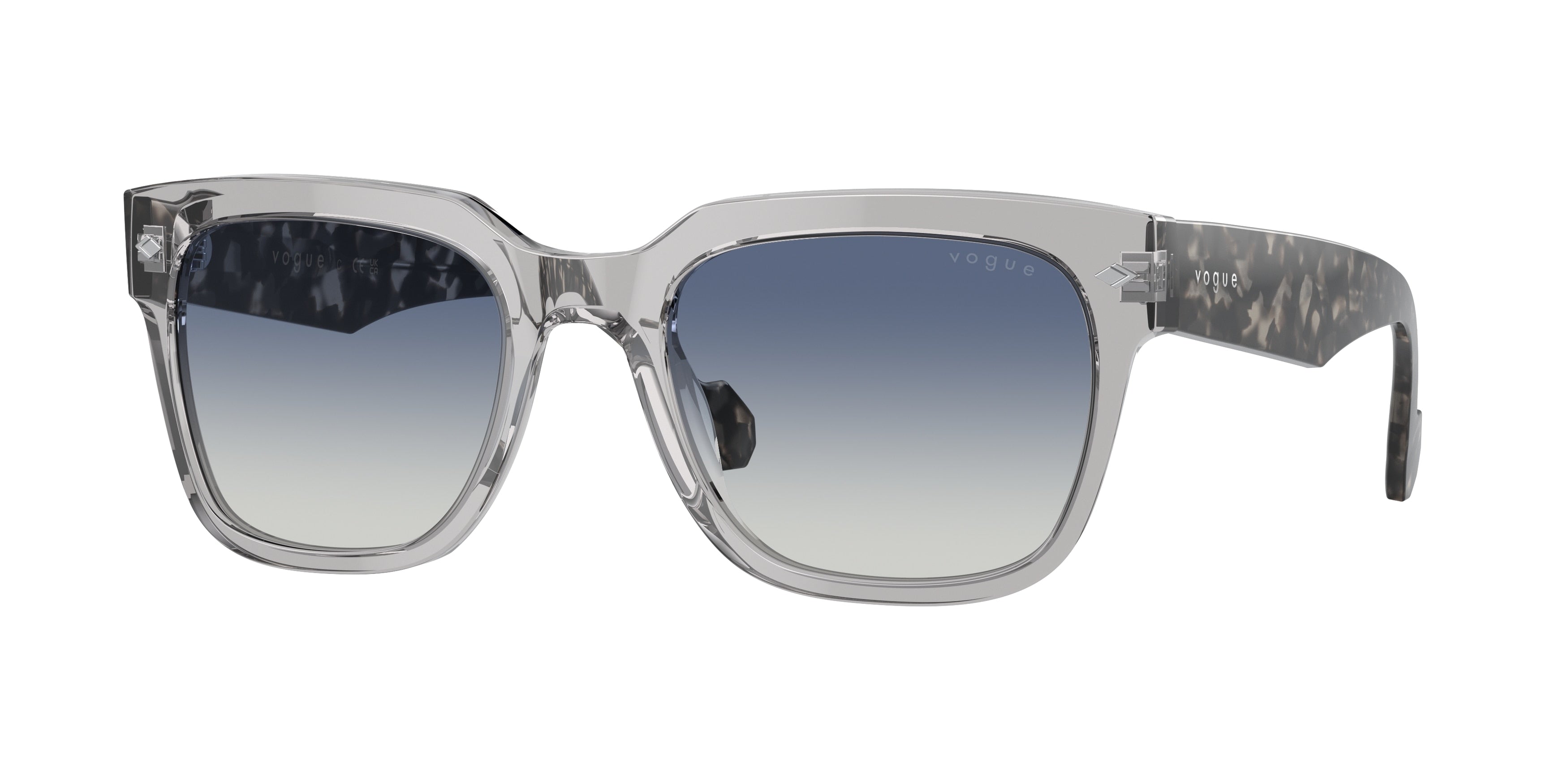 VOGUE 0VO5490S TRANSPARENT GREY square sunglasses by VOGUE