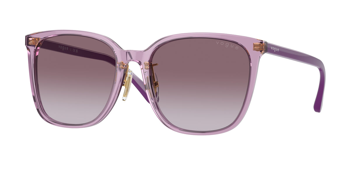 VOGUE 0VO5537SD TRANSPARENT VIOLET square sunglasses by VOGUE