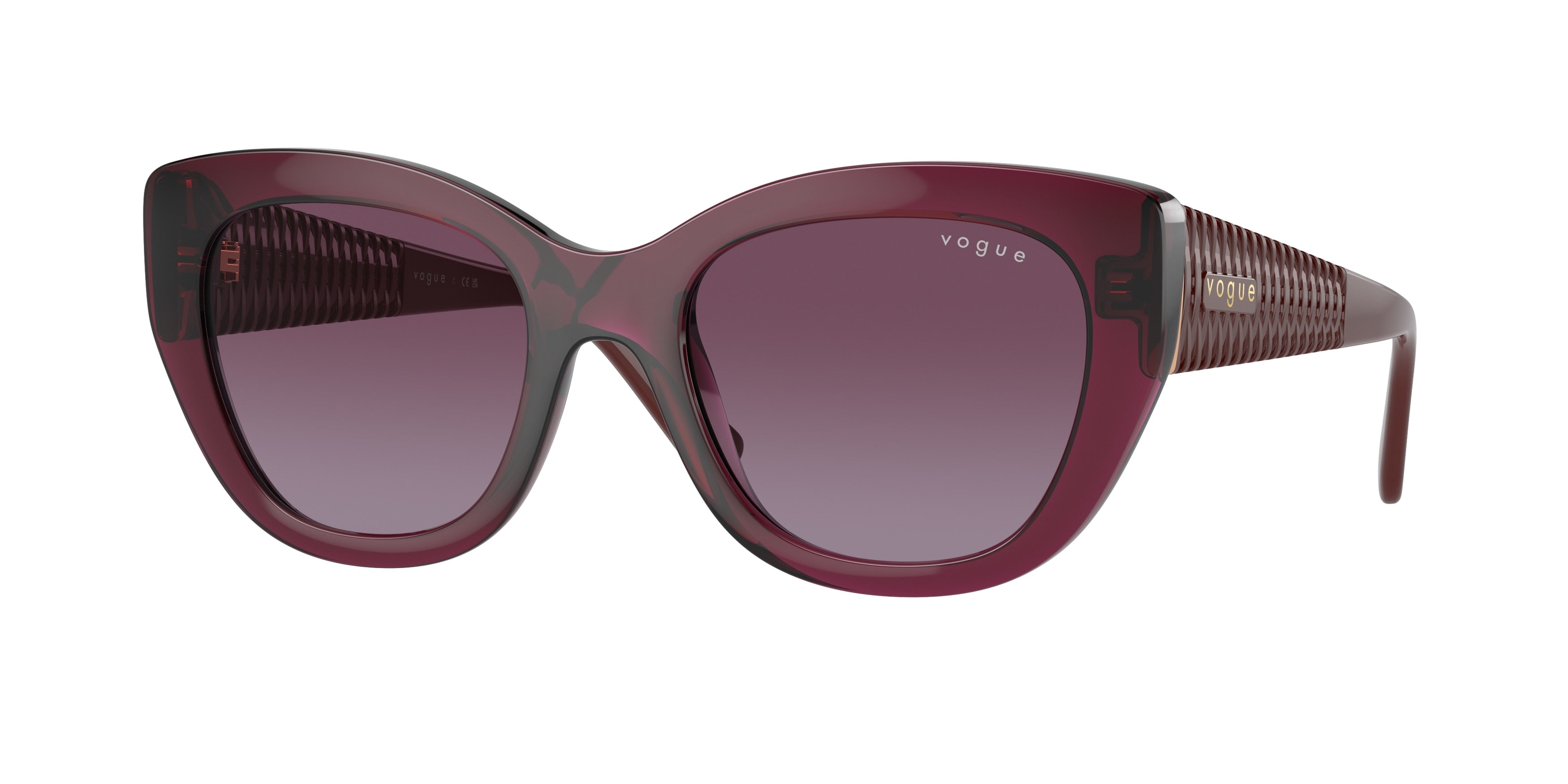 VOGUE 0VO5567S TRANSPARENT CHERRY butterfly sunglasses by VOGUE