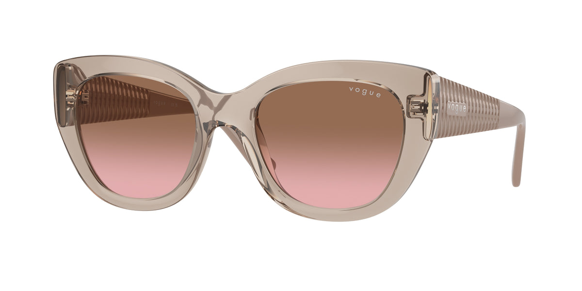 VOGUE 0VO5567S TRANSPARENT CARAMEL butterfly sunglasses by VOGUE