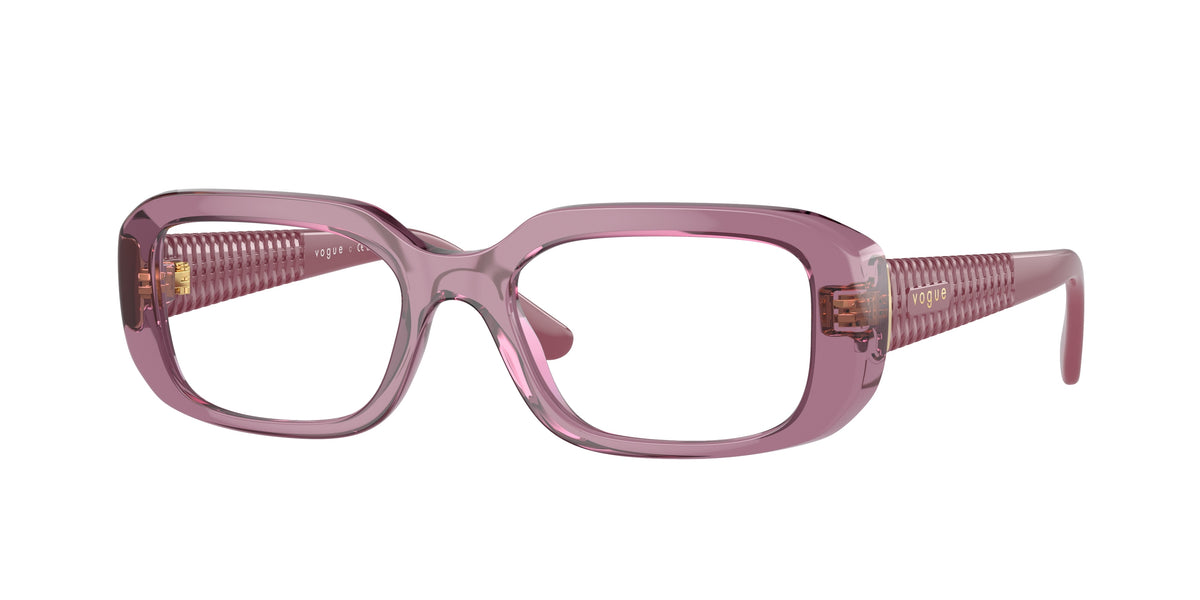 VOGUE 0VO5568 TRANSPARENT PURPLE pillow glasses by VOGUE