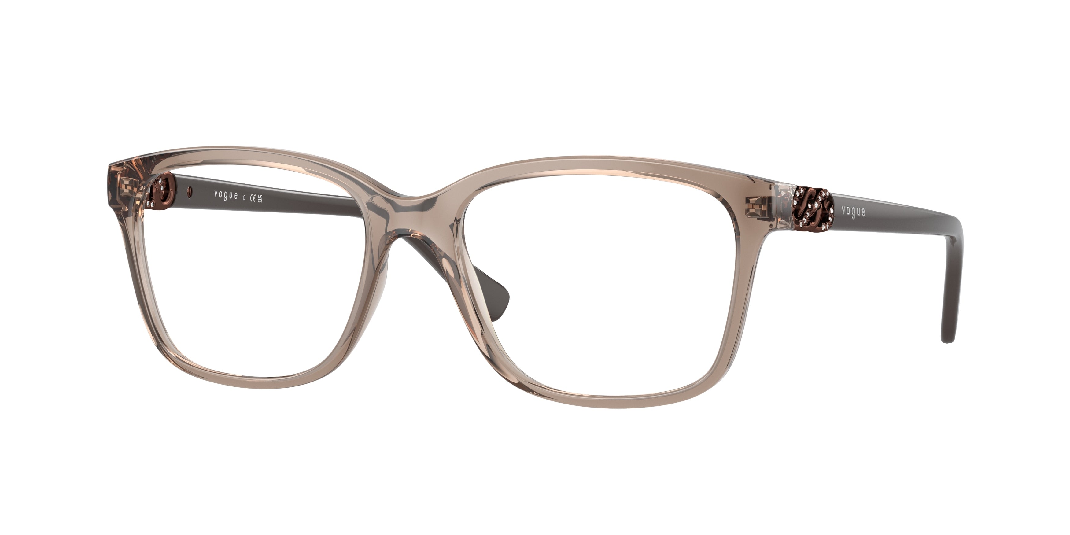 VOGUE 0VO5574B TRANSPARENT BROWN pillow glasses by VOGUE