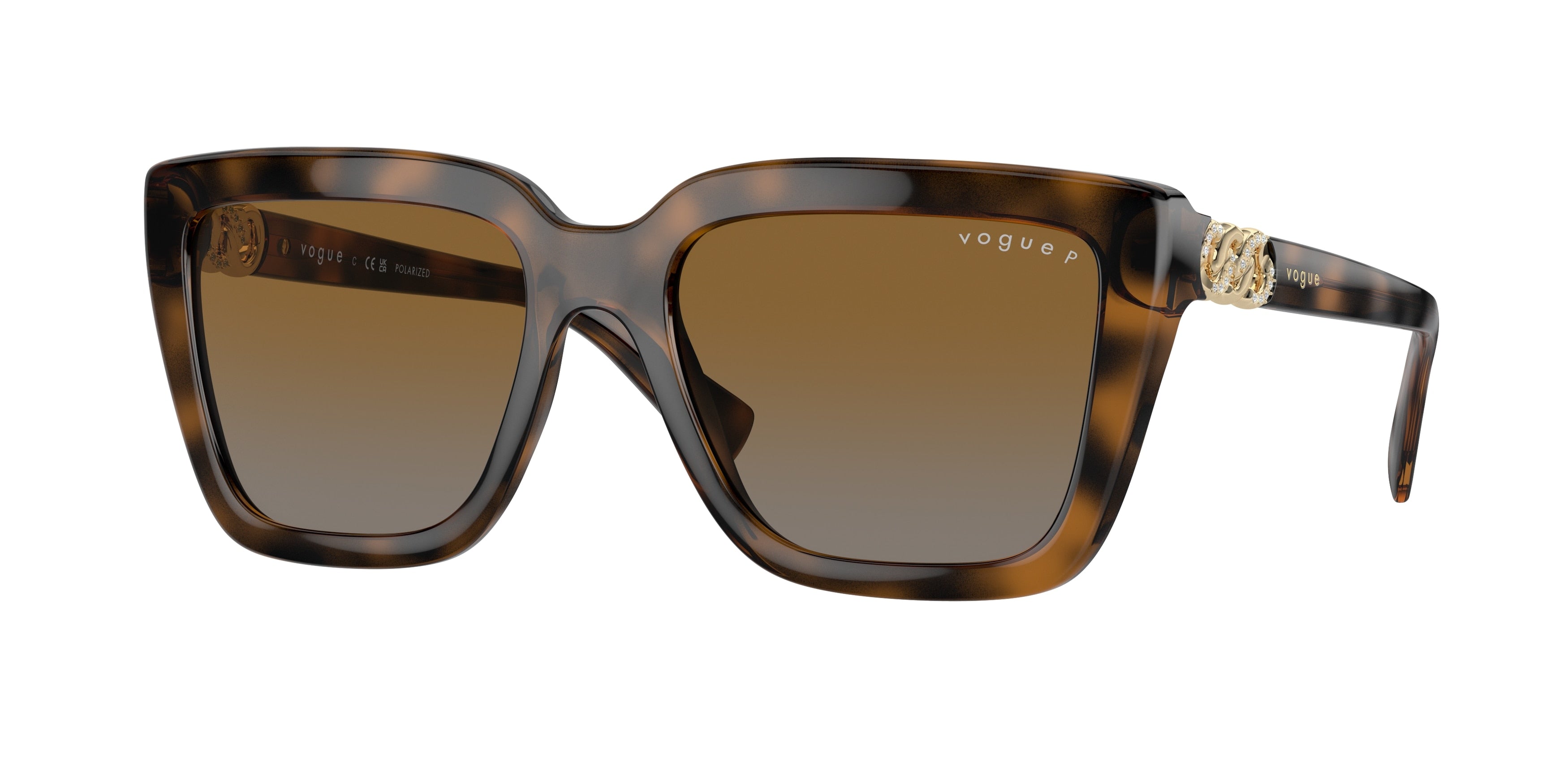 VOGUE 0VO5575SB TOP DARK HAVANA/LIGHT BROWN butterfly sunglasses by VOGUE