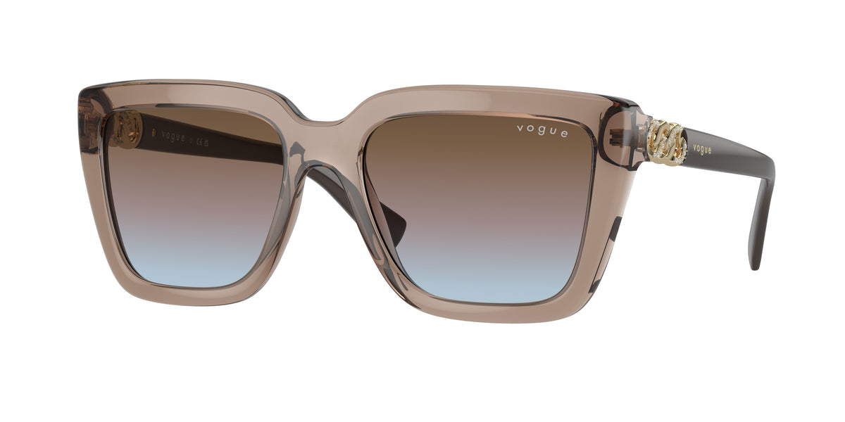 VOGUE 0VO5575SB TRANSPARENT BROWN butterfly sunglasses by VOGUE