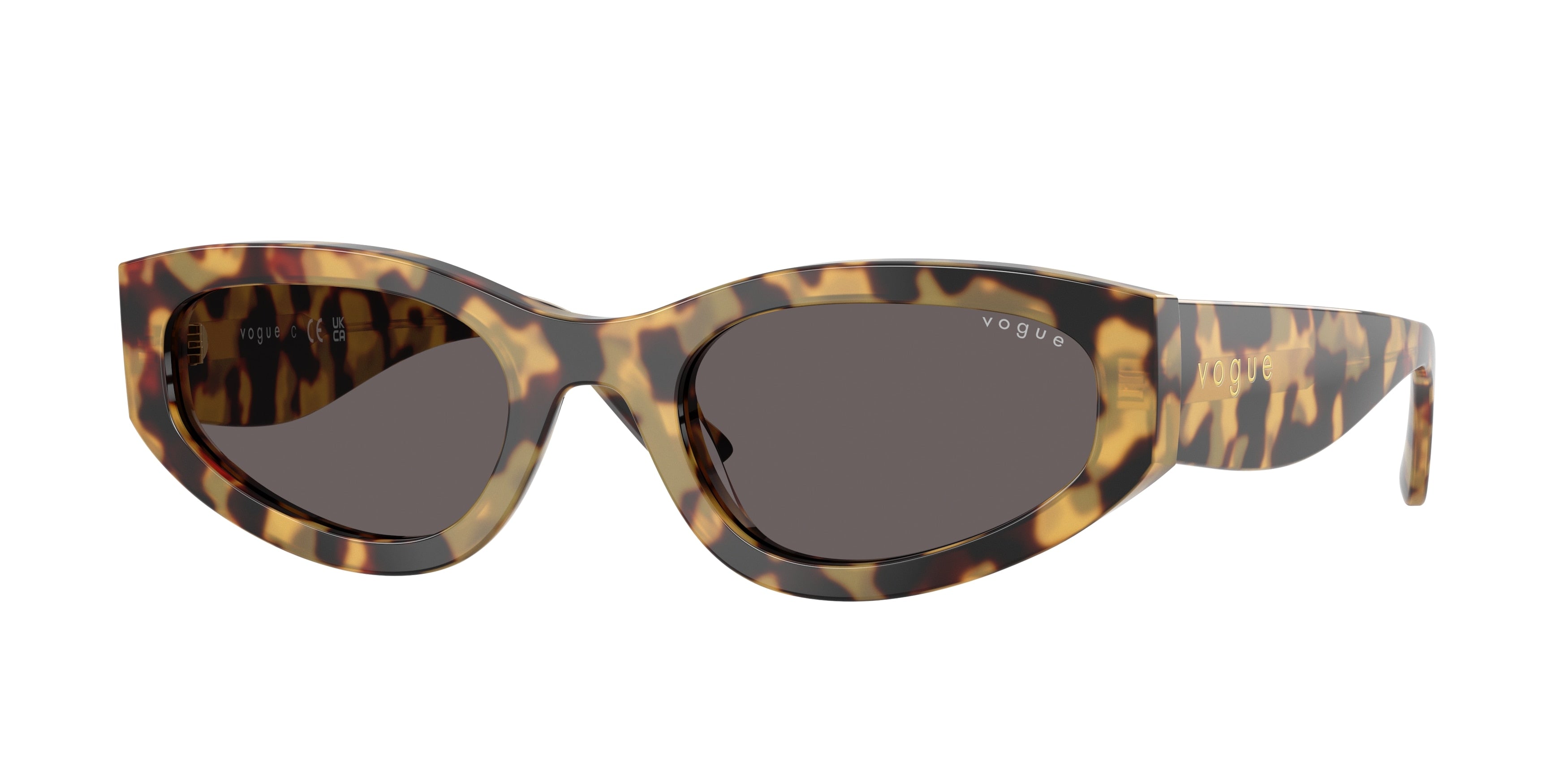 VOGUE 0VO5585S YELLOW TORTOISE irregular sunglasses by VOGUE