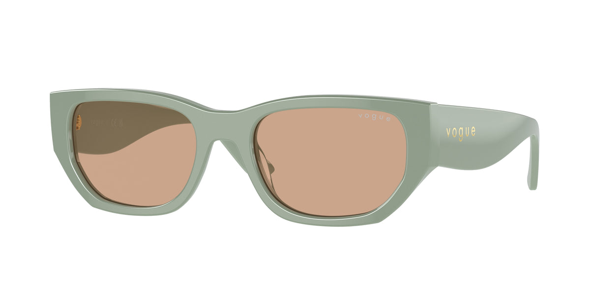 VOGUE 0VO5586S FULL LIGHT GREEN rectangle sunglasses by VOGUE