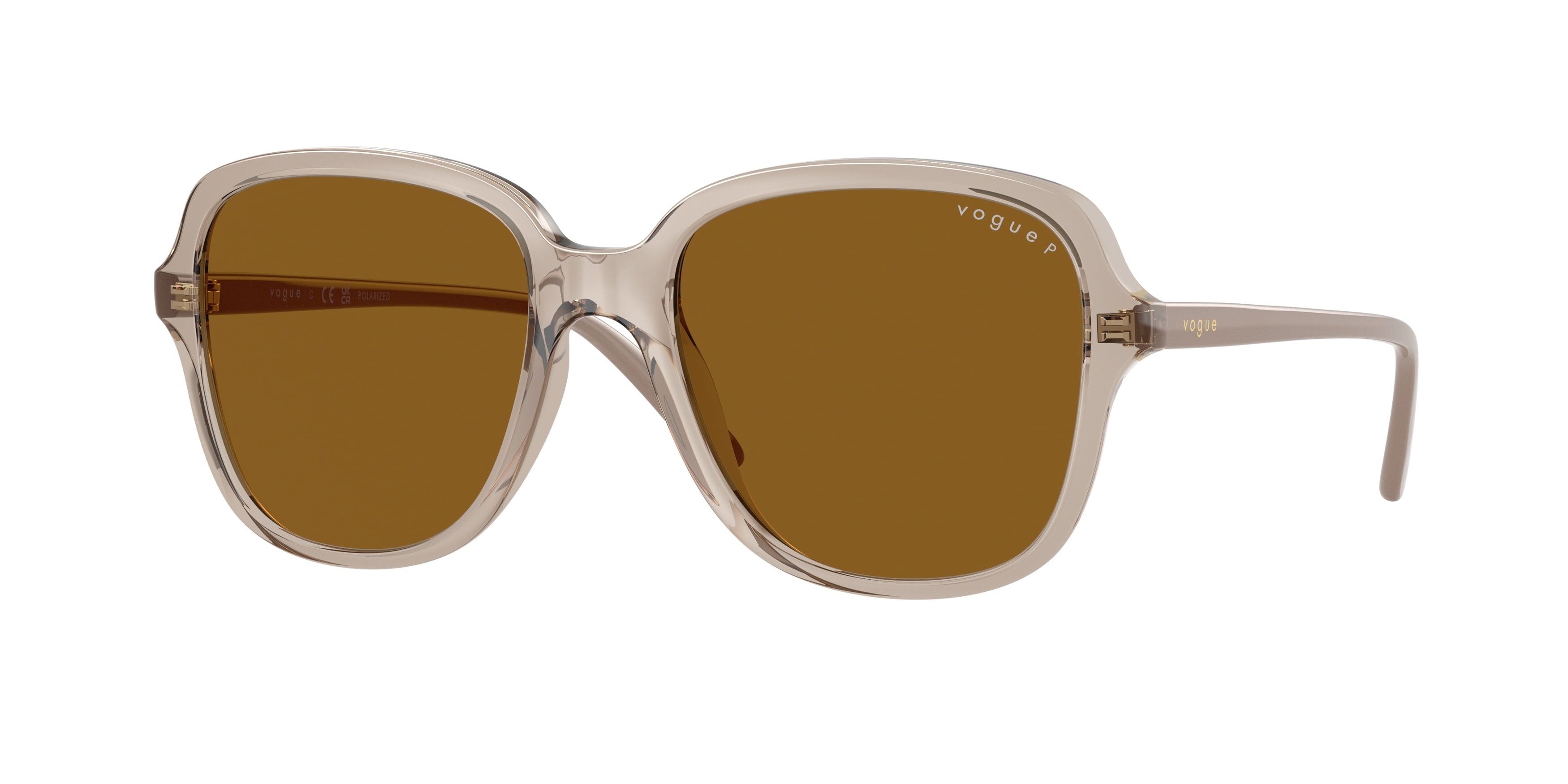 VOGUE 0VO5601S TRANSPARENT CARAMEL square sunglasses by VOGUE