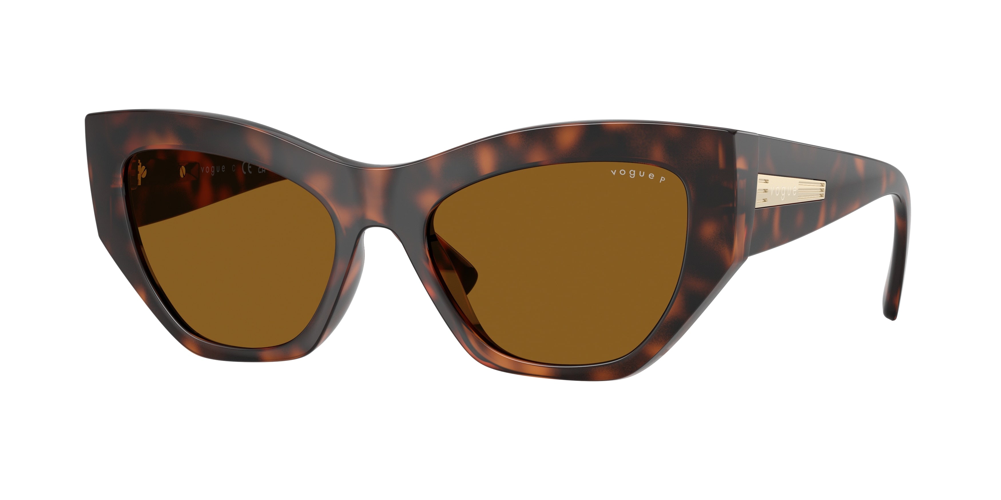 VOGUE 0VO5607S TOTAL DARK HAVANA irregular sunglasses by VOGUE