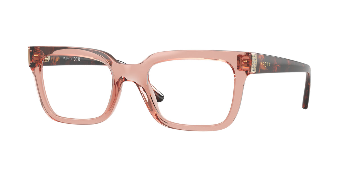 VOGUE 0VO5611B TRANSPARENT DARK PINK pillow glasses by VOGUE