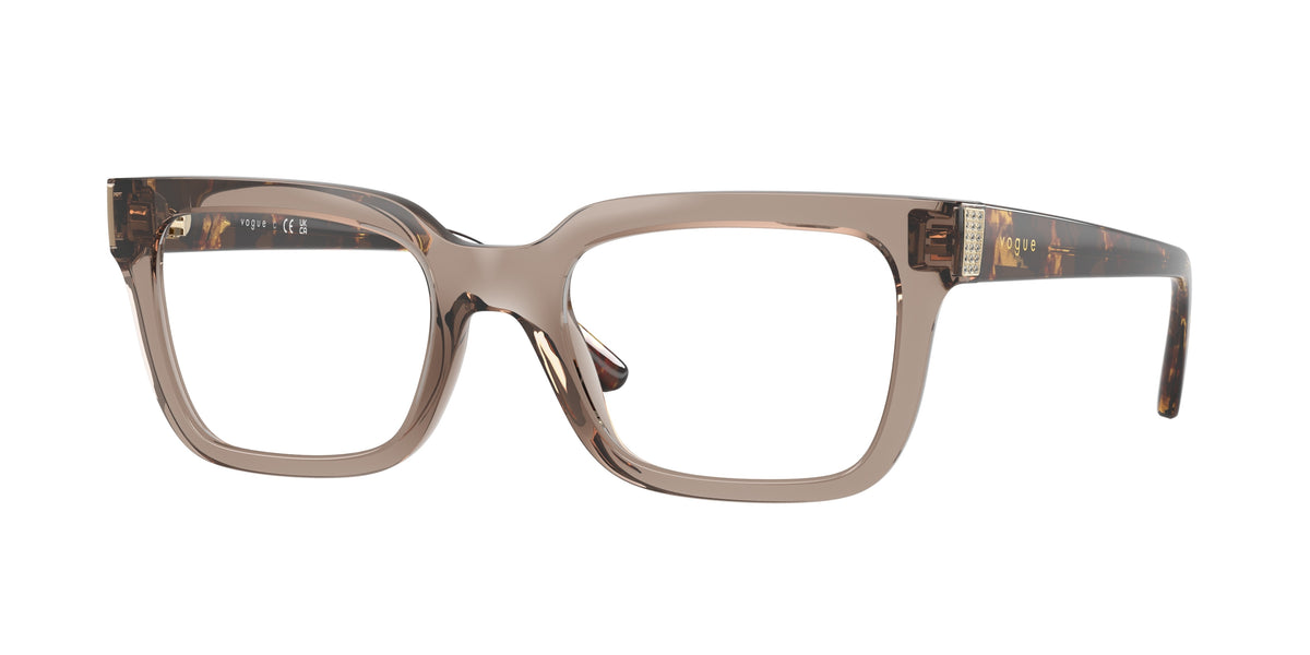 VOGUE 0VO5611B TRANSPARENT BROWN pillow glasses by VOGUE