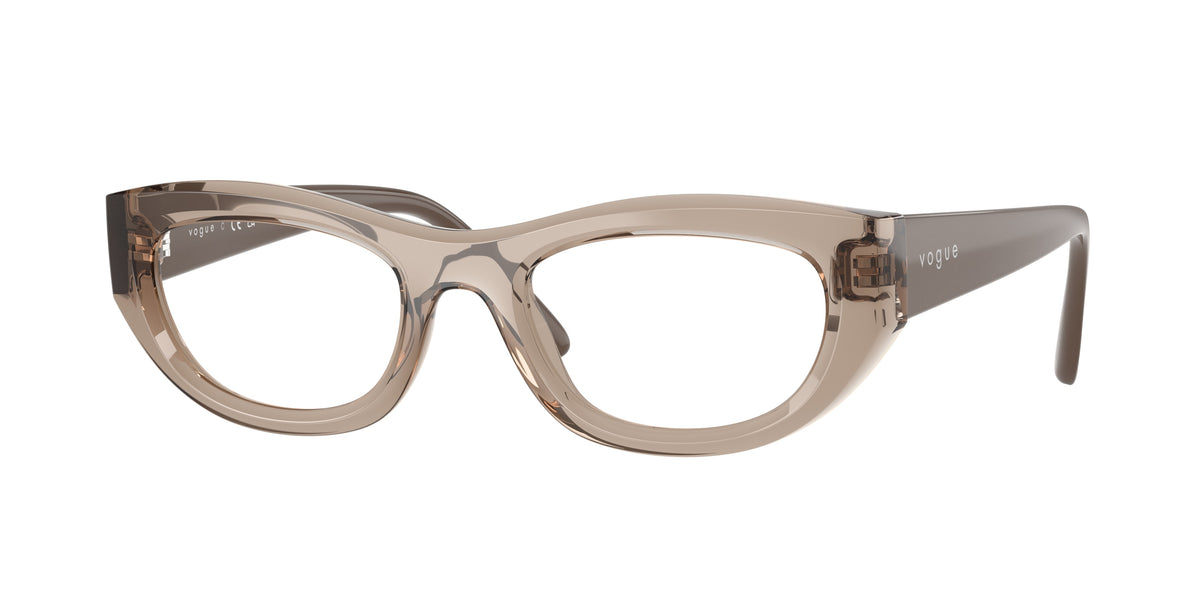 VOGUE 0VO5615 TRANSPARENT LIGHT BROWN cat eye glasses by VOGUE