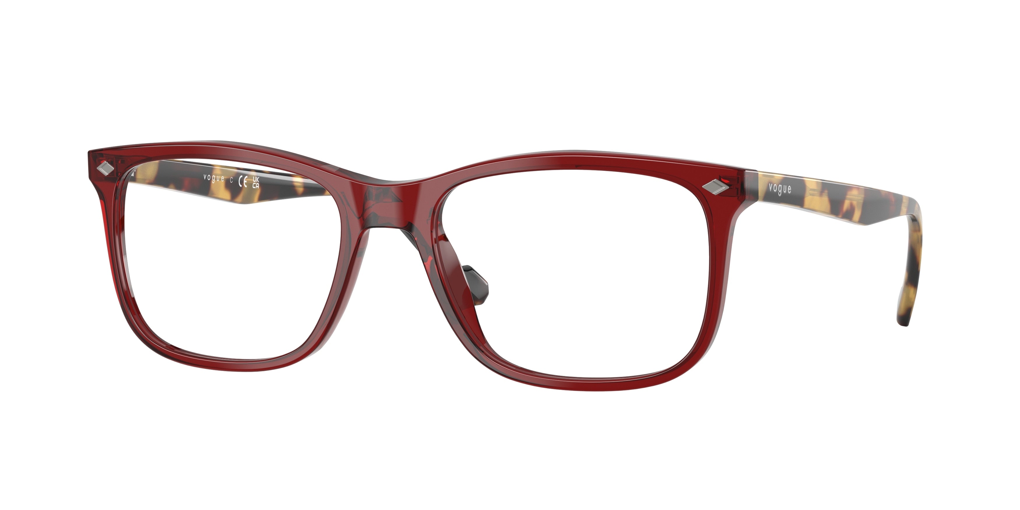 VOGUE 0VO5617 TRANSPARENT BORDEAUX pillow glasses by VOGUE