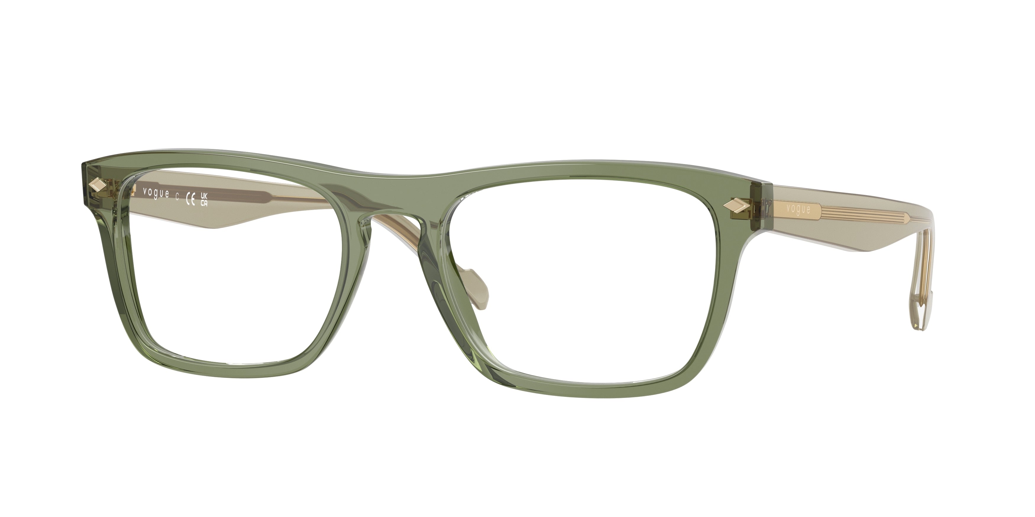 VOGUE 0VO5619 TRANSPARENT GREEN pillow glasses by VOGUE