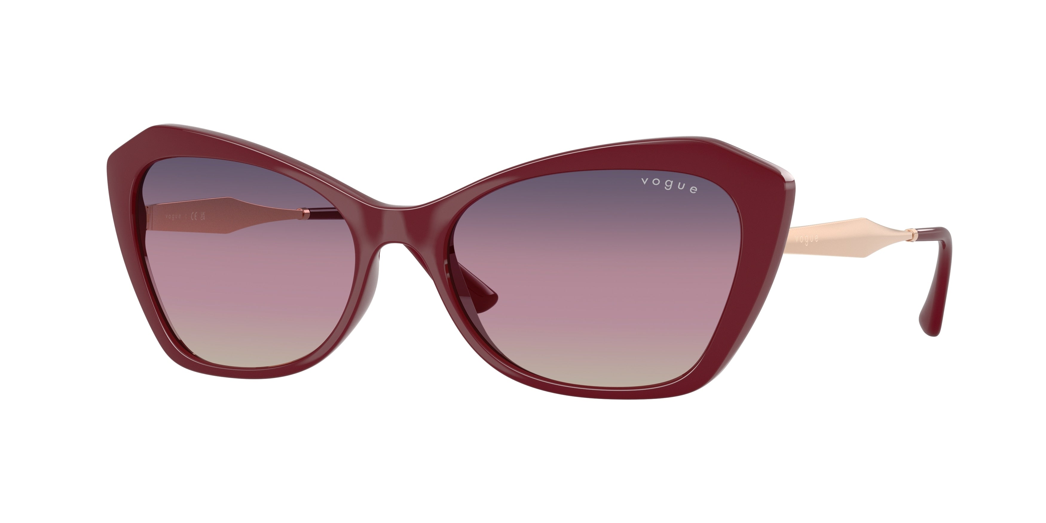 VOGUE 0VO5626S FULL CHERRY irregular sunglasses by VOGUE